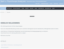 Tablet Screenshot of beweg-was.com